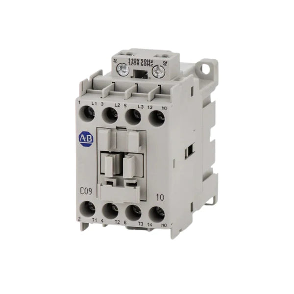 Allen-Bradley 100-C09D10 contactor, 3-pole configuration, compact size, auxiliary contact, durable for industrial use