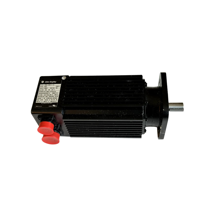 Allen-Bradley 1326AB-B420E-21 servo motor, 5.0 Nm, 3000 RPM, 460V AC, no brake.