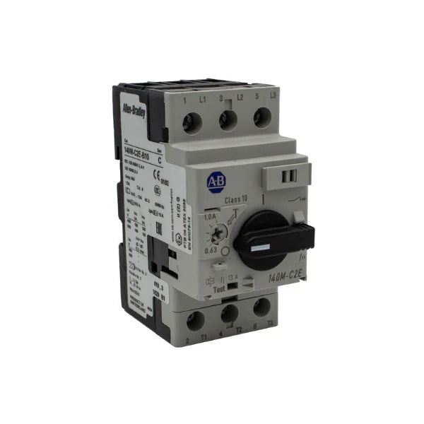 Allen-Bradley 140M-C2E-B10 motor protection circuit breaker for industrial motor safety and control.