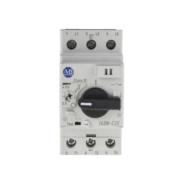 Allen-Bradley 140M-C2E-B40, motor circuit breaker, 3-phase, IEC-rated, protects industrial motors