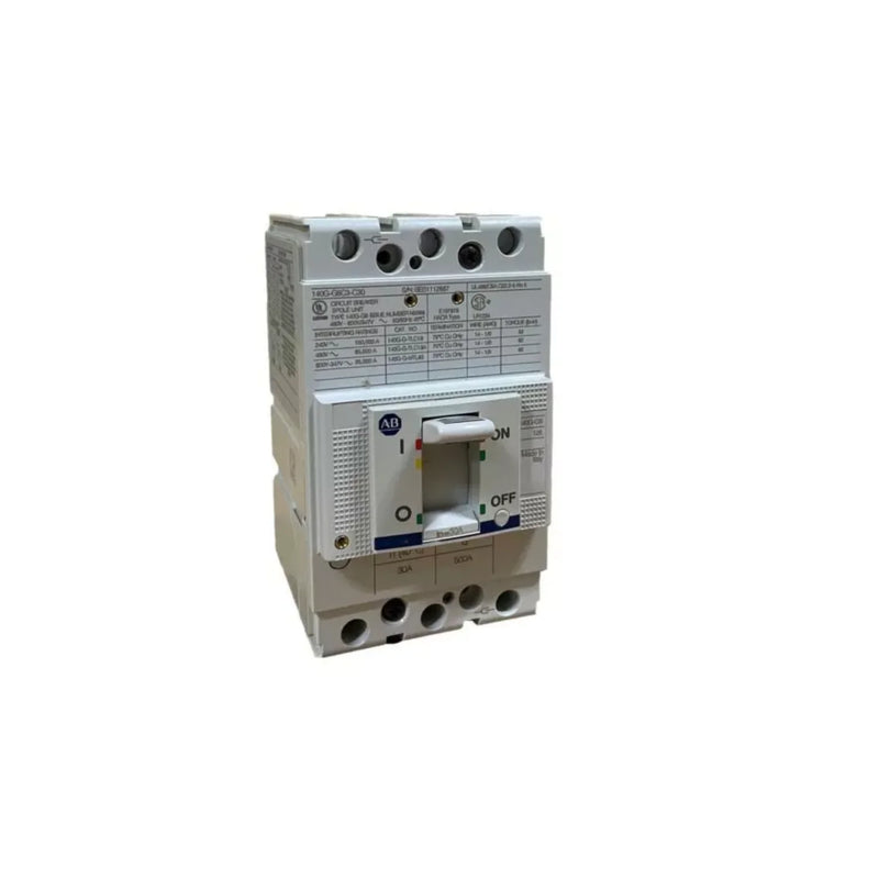 Allen-Bradley circuit breaker, 600A, 3-pole, G-frame, 35kA, thermal-magnetic feature