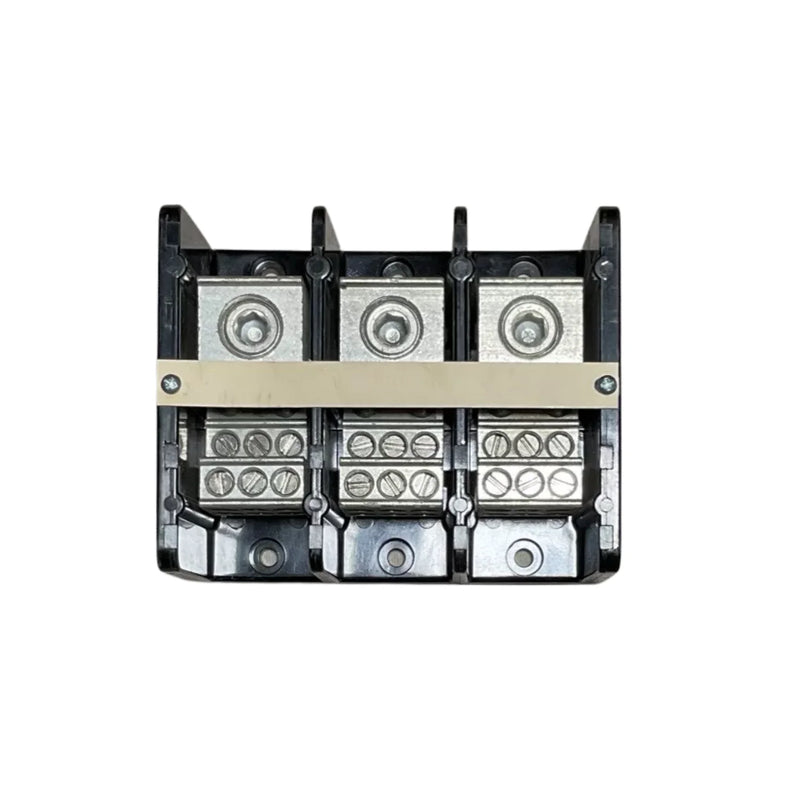 Allen-Bradley 1492-PD3163 power block, 3 poles, aluminum, 335A, for industrial and commercial use, 1 line, 6 load openings.