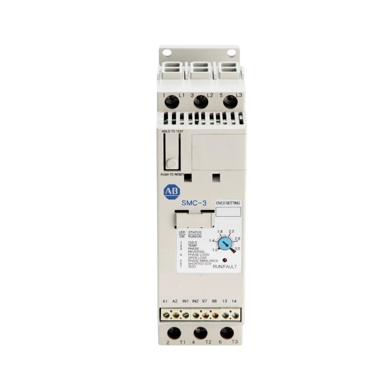 Compact Allen-Bradley motor starter, 3A, 480V AC, 3-phase, panel mounting