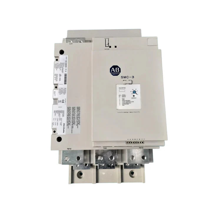 Allen-Bradley 150-C480NBD soft starter, 480A, 480V, 3-phase, 100-240V control, open type, 3-wire design