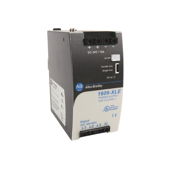 Allen-Bradley 1606-XLE240EN, 240W, 24VDC output, DIN rail mount, industrial automation