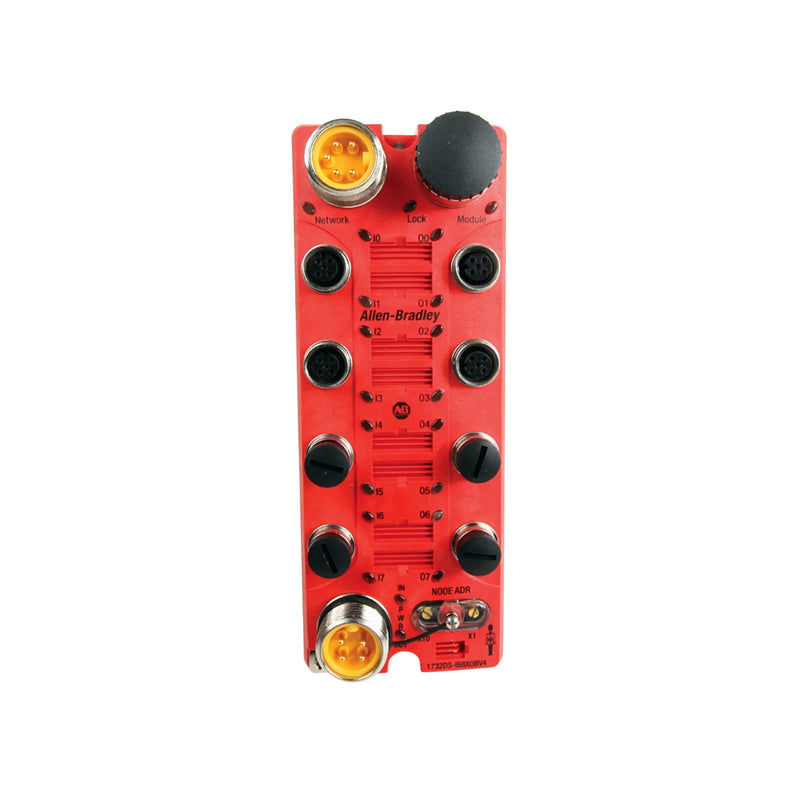 Allen-Bradley 1732DS-IB8 module with 8 inputs, 24V DC, DeviceNet, M12 connectors, IP67 protection