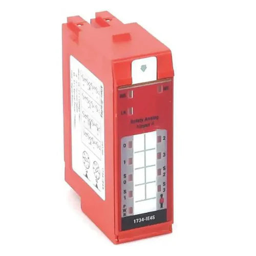 Allen-Bradley 1734-IE4S module, 4-channel, facilitates precise monitoring in safety tasks in industrial automation.