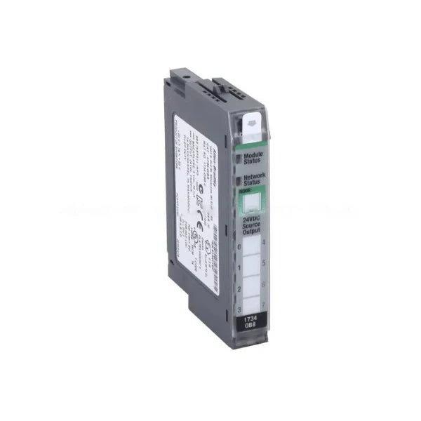 Allen-Bradley 1734-OB8E module with digital outputs, ideal for precise industrial automation and control.