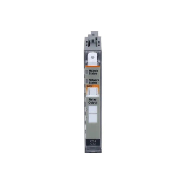 Allen-Bradley 1734-OX2 module, 2-channel, suitable for AC/DC load switching in distributed systems.
