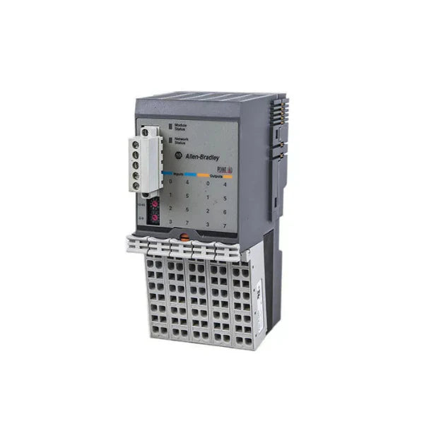 Allen-Bradley 1734D-IB8XOW8 Input/Output Module, 8 digital inputs, 8 outputs, ideal for industrial automation systems.