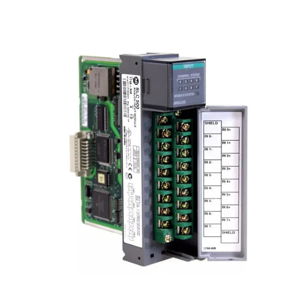 The Allen-Bradley 1746-NI8 offers 8 single-ended analog input channels for industrial applications, ensuring high compatibility.