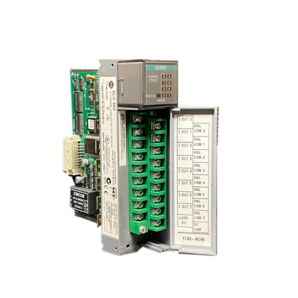 Allen-Bradley 1746-NO8I SLC 500 module with 8-channel isolated outputs for industrial automation systems
