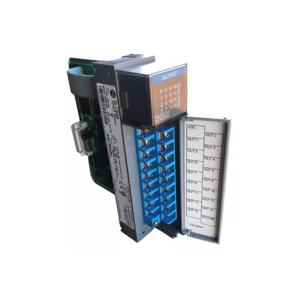 Allen-Bradley 1746-OB16E module with 16-point, 24VDC output for advanced industrial automation systems