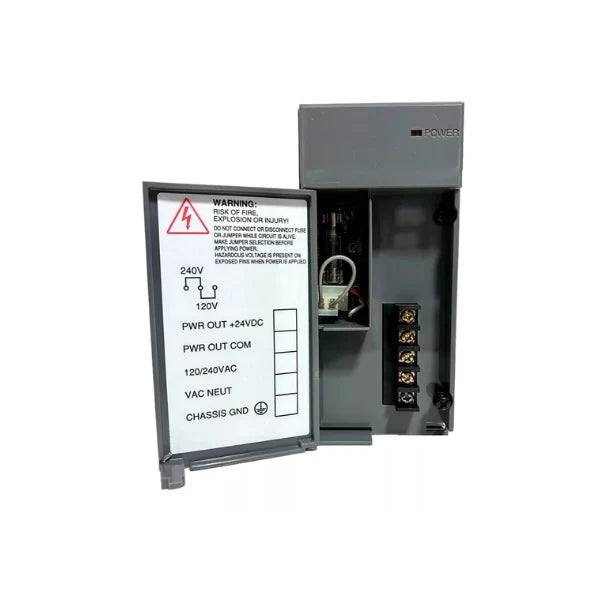 Allen-Bradley 1746-P1 power supply, 120/220V AC input, ensures dependable operation in industrial control systems.