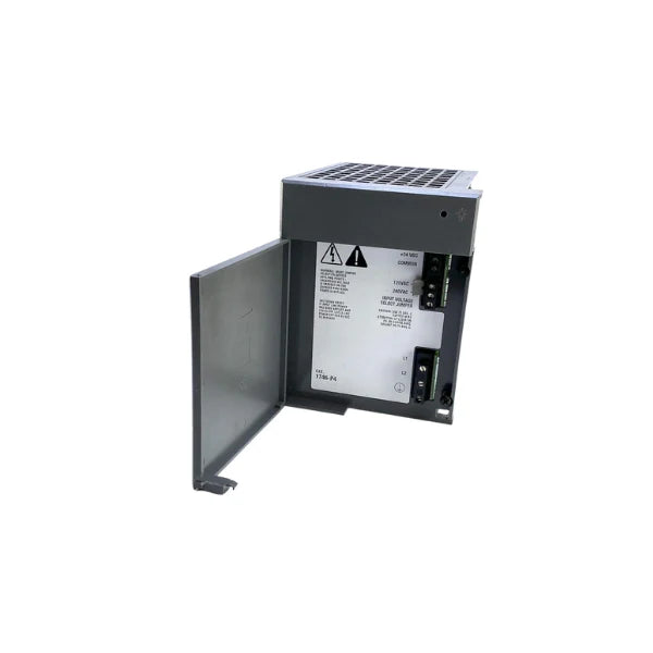 Compact Allen-Bradley 1746-P4 power supply, 24V DC, SLC 500 series, designed for efficient industrial PLC systems.