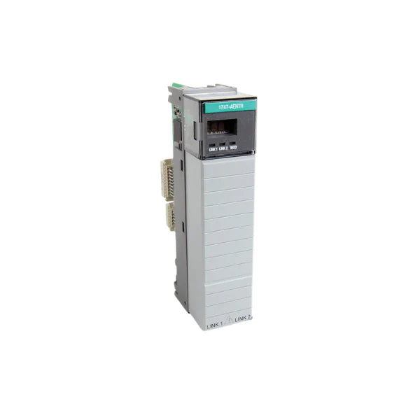 Allen-Bradley 1747-AENTR Ethernet Adapter connects SLC 500 to modern networks for seamless automation integration.