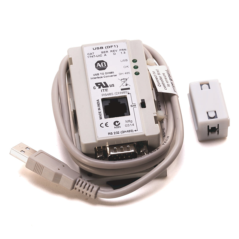Allen-Bradley 1747-UIC interface module with a durable industrial design.