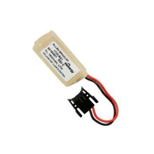Allen-Bradley 1756-BA1 lithium battery for backup power in ControlLogix, ideal for industrial automation environments.