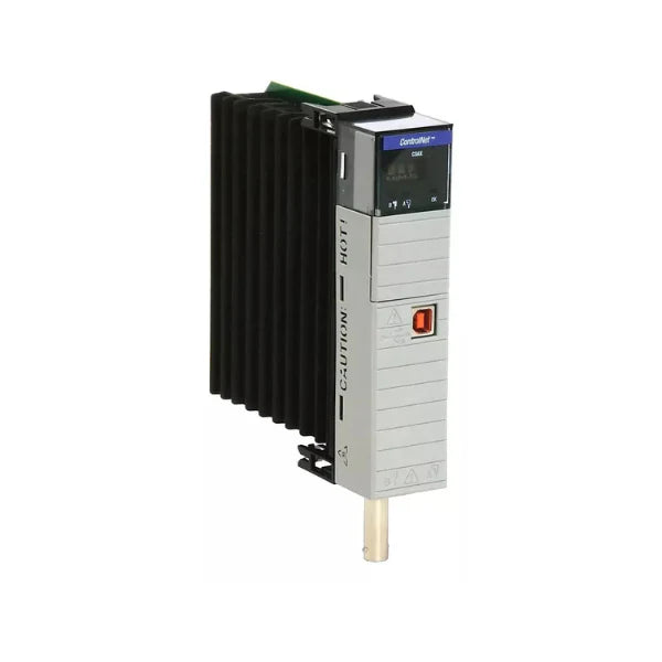 Allen-Bradley 1756-CN2R module for ControlLogix with redundant media and high-speed network communication support.