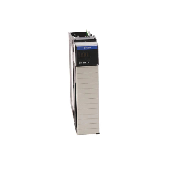Allen-Bradley 1756-DHRIO ControlLogix module for DH+ and RIO network communication.