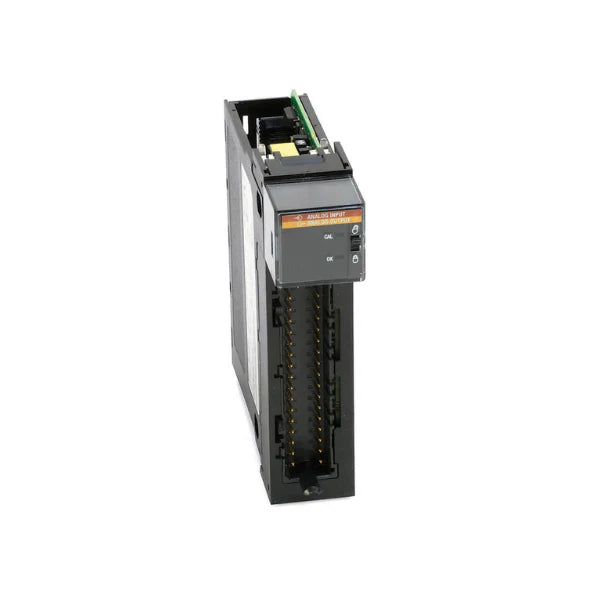 Allen-Bradley 1756-IF4FXOF2F module with analog inputs, outputs, precision, and diagnostics for industrial automation.