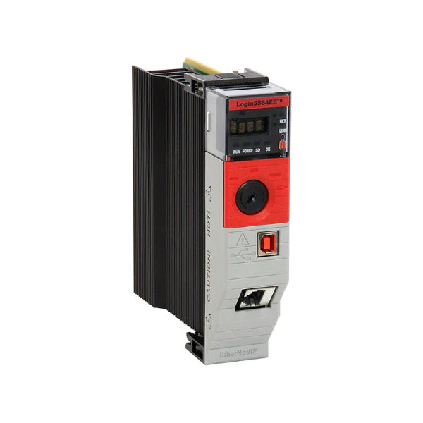 Allen-Bradley 1756-L84ES ControlLogix 5580 PLC, Ethernet enhanced, designed for fast industrial automation tasks.