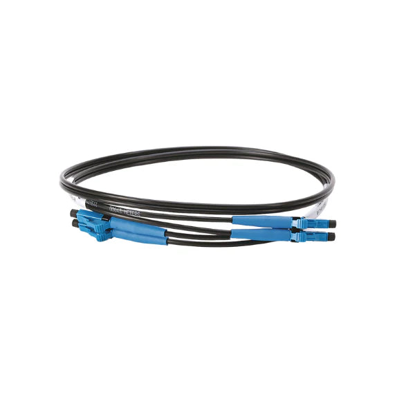 1-meter Allen-Bradley 1756-RMC1 fiber optic cable with LC to LC connectors, compatible with ControlLogix 1756-RM2/RM2XT modules.