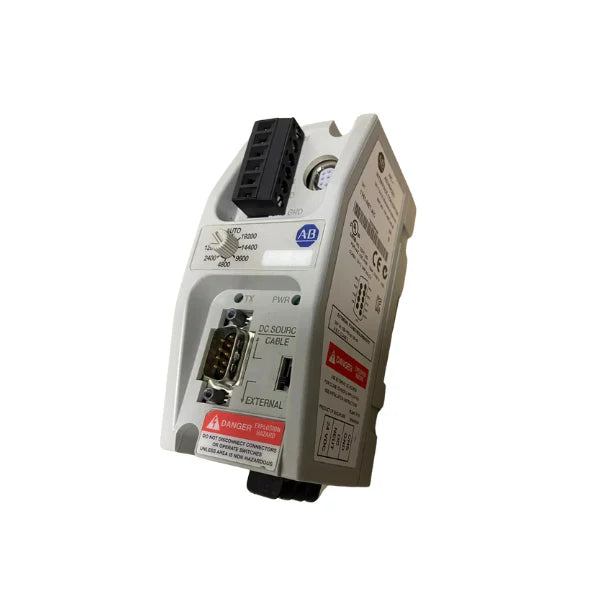 Allen-Bradley 1761-NET-AIC Interface Converter for DH-485 and RS-232 network integration.