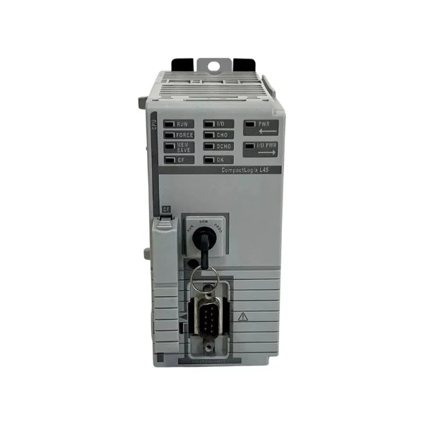 Allen-Bradley 1768-L45 controller with integrated Ethernet, designed for precise control in industrial automation.