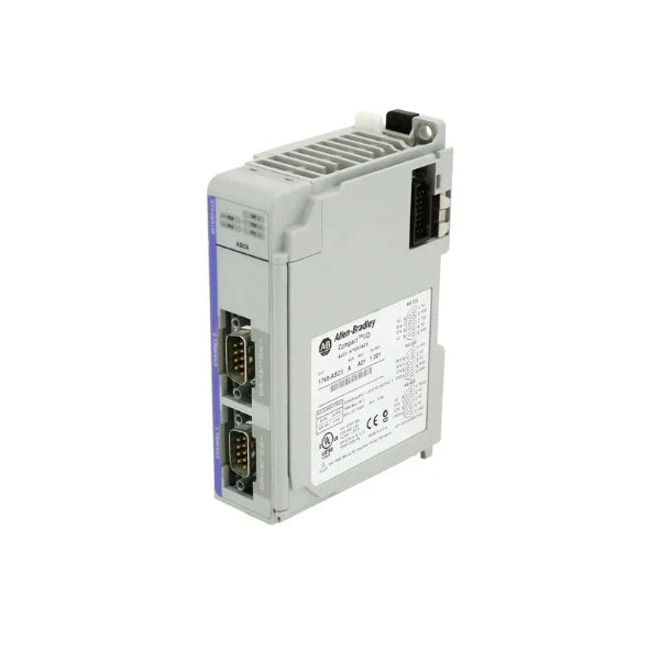 Allen-Bradley 1769-ASCII module, supports RS232, RS485, RS422 ASCII communication for CompactLogix and MicroLogix systems.