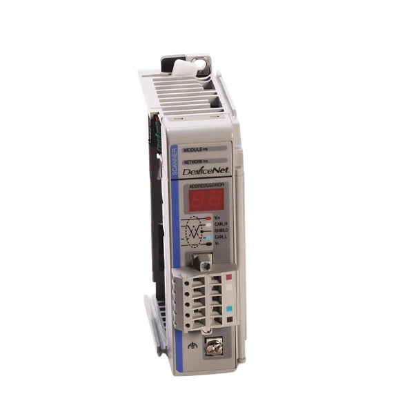 Allen-Bradley 1769-SDN scanner module for CompactLogix, offers connectivity for DeviceNet networks.