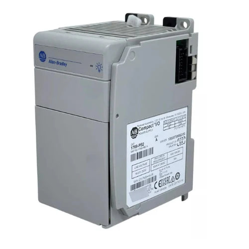 1769-PB2 power supply provides 24V DC, 2A at 5V and 0.8A at 24V, suited for CompactLogix and MicroLogix systems.