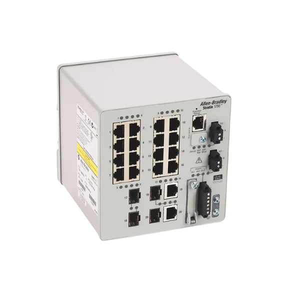 Allen-Bradley 1783-BMS20CA managed switch designed for industrial network efficiency and security.