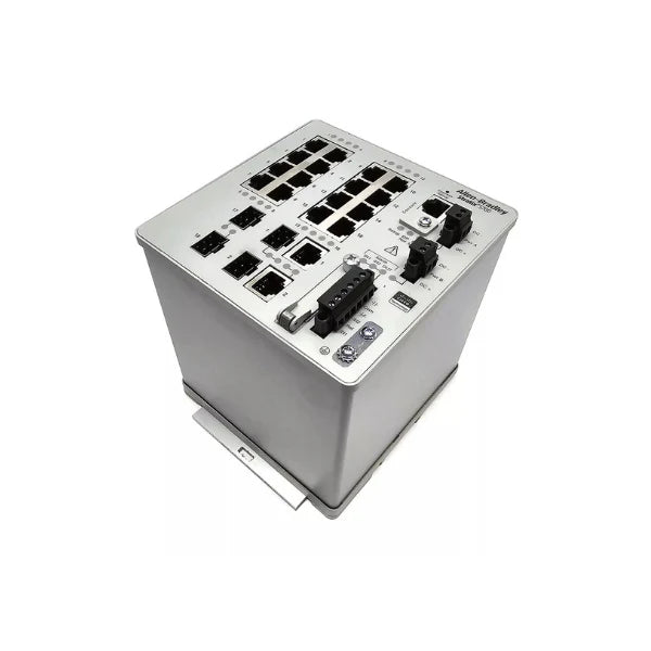 Allen-Bradley 1783-BMS20CGN switch offers flexible Ethernet and SFP connectivity for industrial automation.