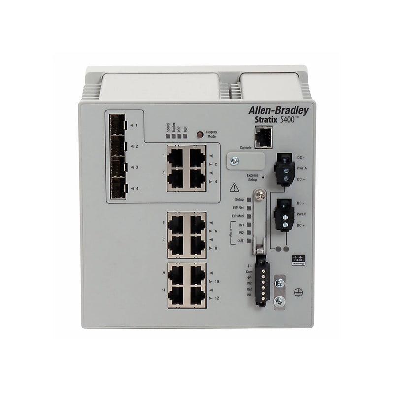 Allen-Bradley Switch 1783-HMS8T4CGN, 8 Fast Ethernet, 4 combo ports, Layer 2