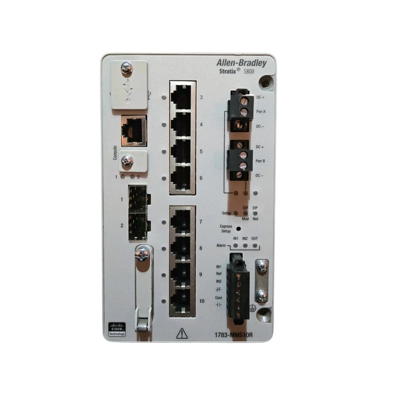 Allen-Bradley 1783-MMS10R Stratix 5800 Layer 3 switch, 8 copper ports
