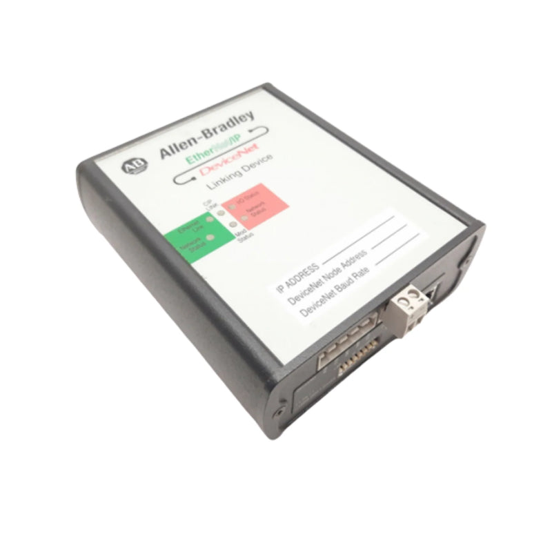 Allen-Bradley 1788-EN2DN device for EtherNet/IP and DeviceNet integration in industrial automation.