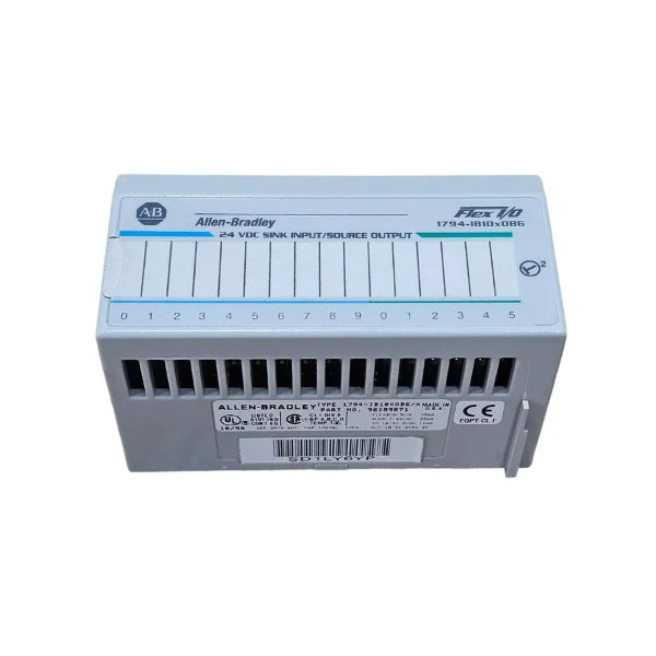 Allen-Bradley 1794-IB10XOB6 FLEX I/O module, 10 inputs, 6 outputs, optimized for industrial control.