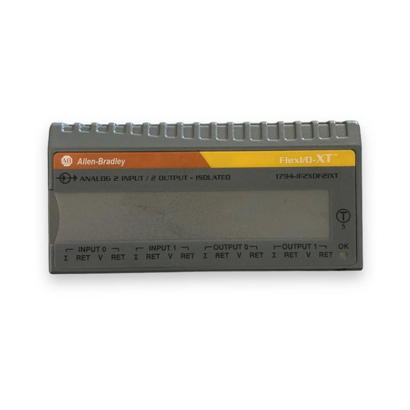 Allen-Bradley 1794-IF2XOF2IXT analog combo module, 2 inputs, 2 isolated outputs, 16-bit resolution, FLEX I/O-XT series