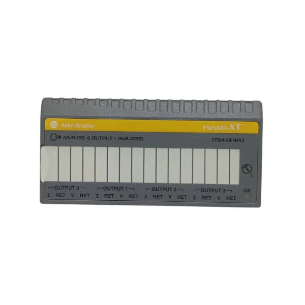 Allen-Bradley 1794-OF4IXT analog output module for extreme temperatures, 16-bit, ready to ship, four channels