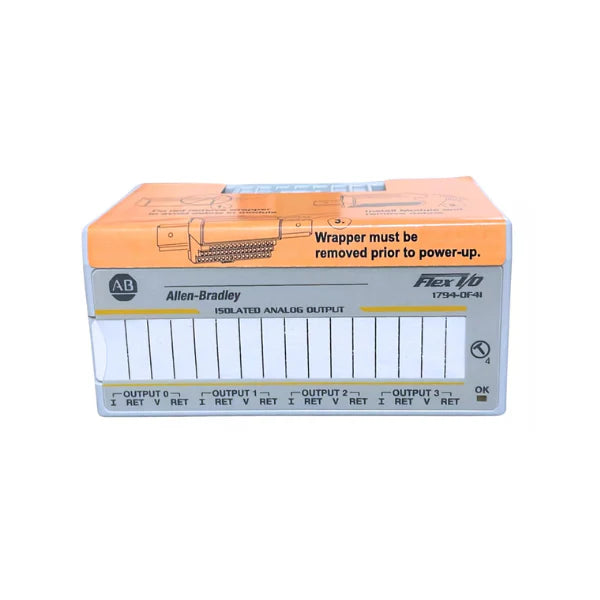 Allen-Bradley 1794-OF4I module for industrial automation with precise analog output control, 4 isolated channels.