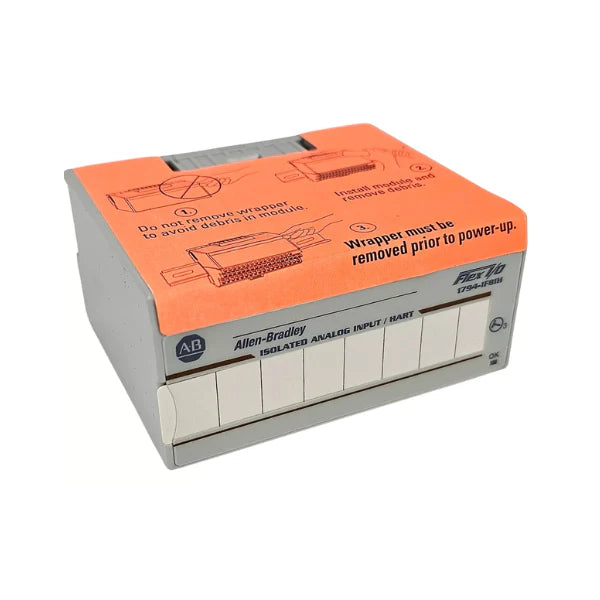 Allen-Bradley 1794-IF8IH module with 8 input channels for FLEX I/O systems, enhancing distributed control.