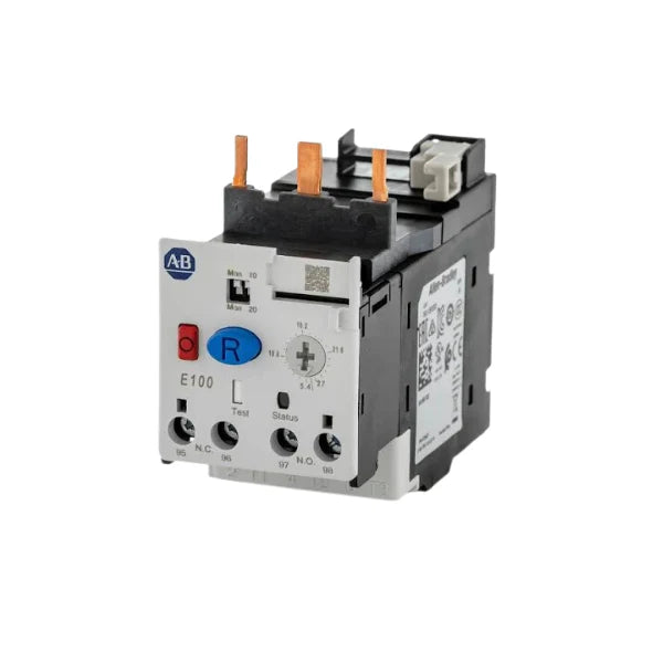 Allen-Bradley 193-1EFED E100 relay with selectable trip classes, ensuring reliable protection for motors and machinery.