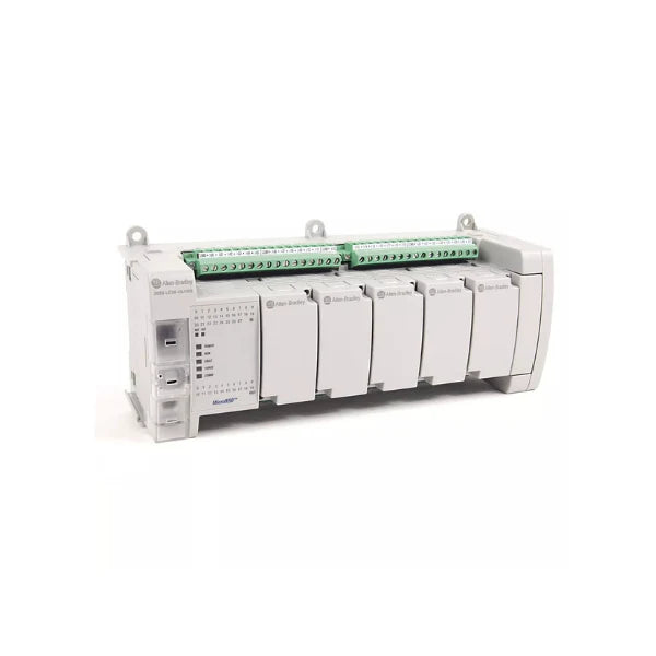 Allen-Bradley 2080-L50E-48AWB Micro850 PLC with 48 I/O points and EtherNet/IP connectivity for diverse automation tasks.
