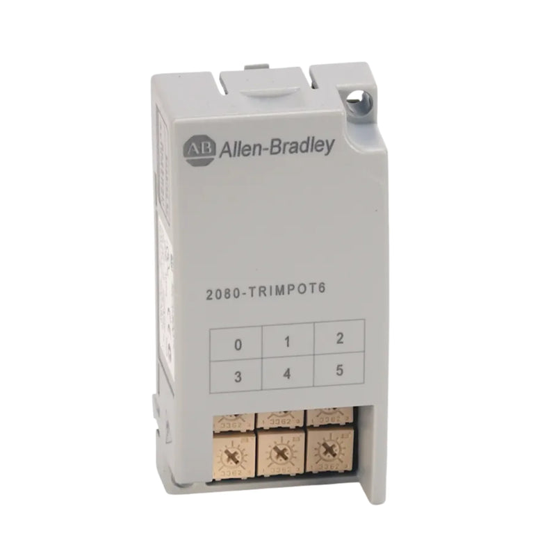 Allen-Bradley 2080-TRIMPOT6 module with 6 trimpot channels for Micro800 series
