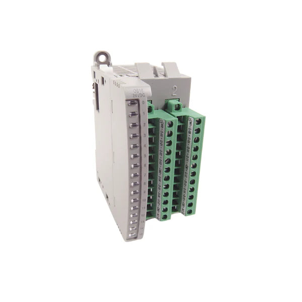 Allen-Bradley 2085-OB16, 16-point module, 24V DC output, digital, Micro850 compatible, perfect for industrial automation.