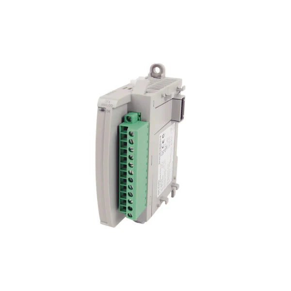 Allen Bradley 2085-OF4 Analog Output Module, 4 channels, 12-bit for automation, fits Micro850 PLC, compact design, versatile.