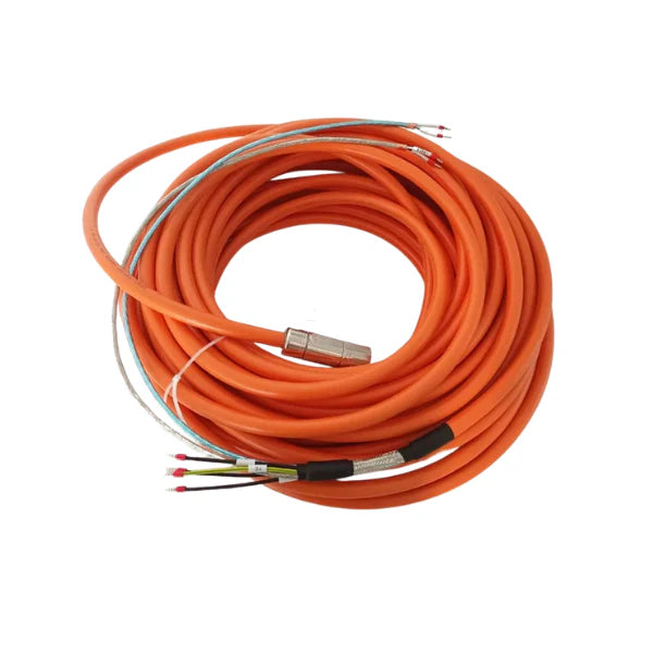 Allen-Bradley cable with SpeedTec connectors, 15 meters, optimal for industrial settings and motor feedback.