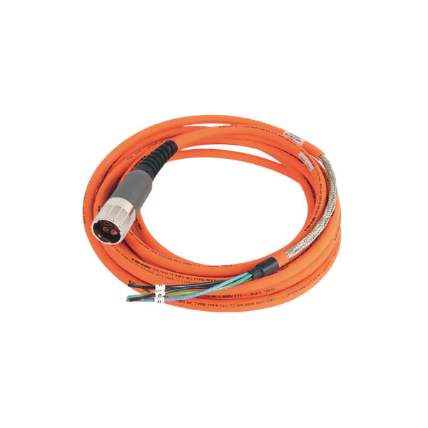 Allen-Bradley SpeedTEC Cable designed for motor power, 16 AWG, 5 meters, SpeedTEC DIN connector, industrial applications.