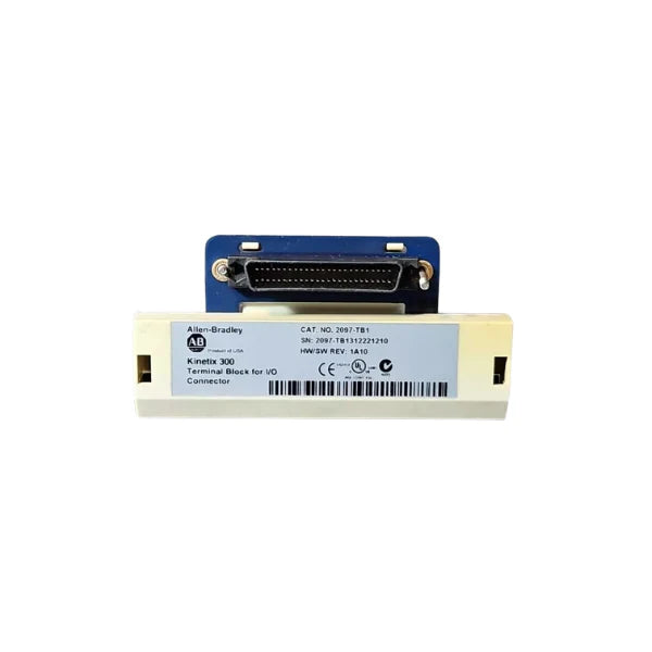 Allen-Bradley 2097-TB1 allows simplified I/O connections for Kinetix 300 and Kinetix 350 drives, cutting complexity.